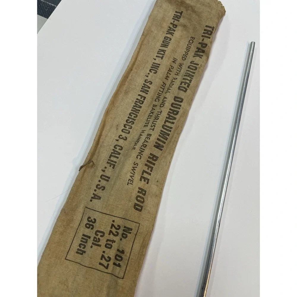 Vintage Tri-Pak Duralumin Rifle Cleaning Rod No 101 .22–.27 Cal 36
